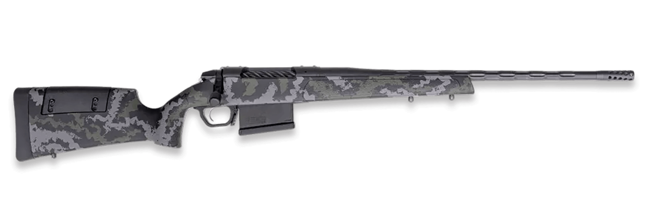 Weatherby 3WRX27MMRR6B 307 Range XP 2.0 7mm Rem 5+1 24" Graphite Black Cerakote Fluted Threaded Barrel Graphite Black Cerakote Drilled & Tapped Steel Receiver Adj Cheek Piece & LOP OD Green Synthetic Stock