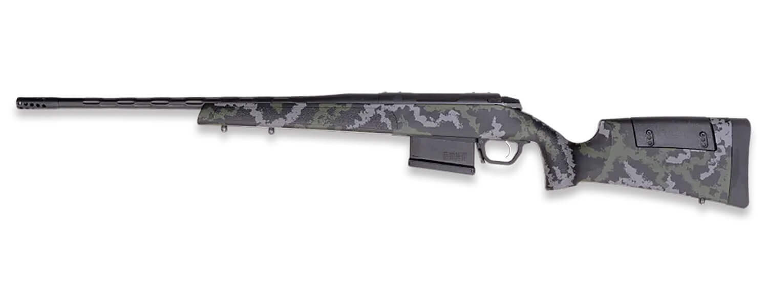 Weatherby 3WRX27MMRR6B 307 Range XP 2.0 7mm Rem 5+1 24" Graphite Black Cerakote Fluted Threaded Barrel Graphite Black Cerakote Drilled & Tapped Steel Receiver Adj Cheek Piece & LOP OD Green Synthetic Stock - Image 2