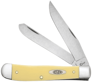 Case 30114 Yellow Synthetic Trapper Folding Clip Point/Spey Plain Mirror Polished Carbon Steel Blade/Smooth Yellow Synthetic Handle Case 30114 Yellow Synthetic Trapper Folding Clip Point/Spey Plain Mirror Polished Carbon Steel Blade/Smooth Yellow Synthetic Handle