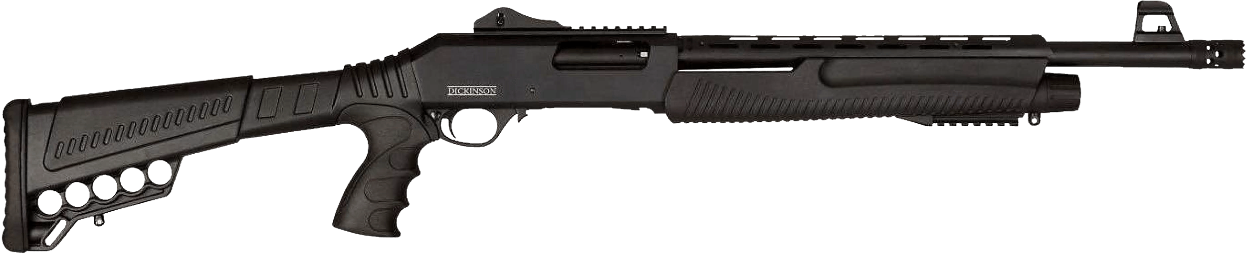 Dickinson LLC XX3D Commando XX3D 12 Gauge Pump 3″ 18.50″ Black Barrel Receiver w/Picatinny Rail Black Stock w/Shell Carrie Black Pistol Grip Dickinson LLC XX3D Commando XX3D 12 Gauge Pump 3″ 18.50″ Black Barrel Receiver w/Picatinny Rail Black Stock w/Shell Carrie Black Pistol Grip