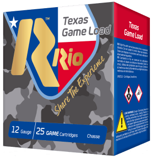 Rio Ammunition TGHV3675TX Texas Game Load High Velocity 12Gauge 2.75" 1 1/4oz 7.5Shot 25 Per Box/10 Case