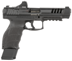 HK 81000877 VP9L SCS 9mm Luger 20+1 5" Black Polygonal Rifled Barrel Long/Lightening Cuts/Optic Cut SCS Steel Slide Polymer Frame w/Picatinny Rail Black Interchangeable Backstrap Grip