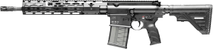 HK 81000829 MR762 A4 7.62x51mm 20+1 16.50" Black Threaded Barrel Black Picatinny Rail M-LOK Handguard 9 Position Black Synthetic Stock Black Finger Grooved Grip Ambidextrous