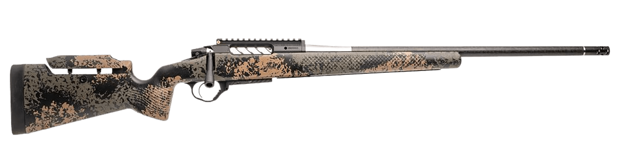 Seekins Precision 0011710345-F Havak Element M3 277 Fury 20" Carbon Fiber Wrapped Threaded Barrel Black 20 MOA Rail w/Bubble Level Stainless Steel Receiver Adj Cheek Riser Woodland Shadow Camo Synthetic Stock
