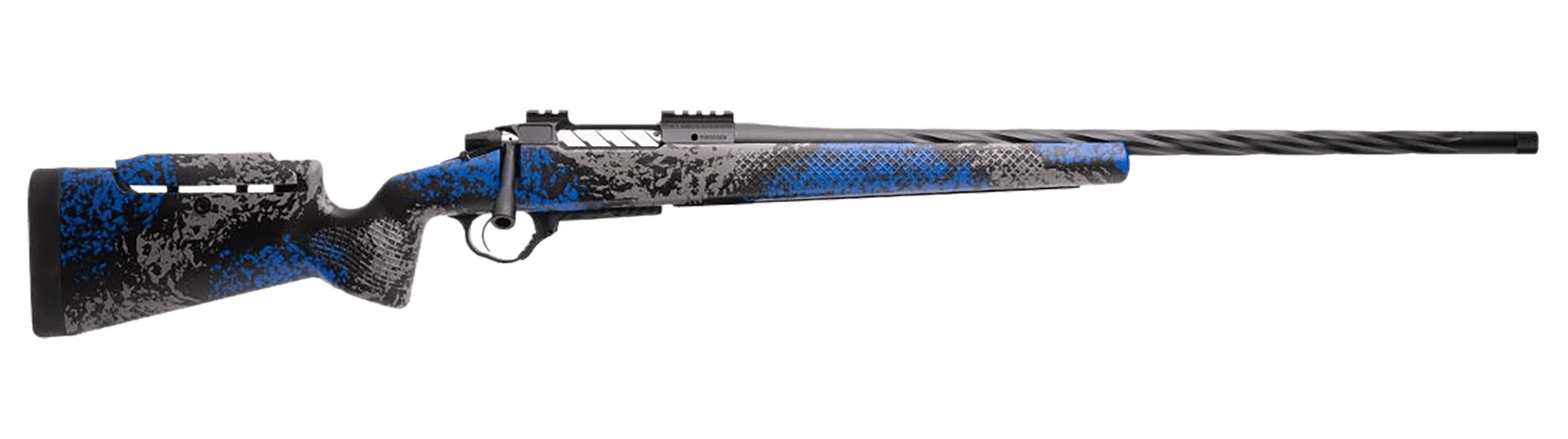 Seekins Precision 0011710323-F Havak PH3 6.5 Creedmoor 3+1 24" Black Fluted Threaded Barrel Black Picatinny Rail Steel Receiver Adj Cheek Riser Glacier Shadow Synthetic Stock