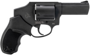 Taurus 2-850131 850  Small 38 Special 5rd 3″ Matte Black Alloy Steel Barrel  Cylinder & Frame  Black Rubber Grip  Transfer Bar Safety