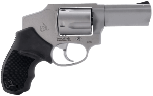 Taurus 2-850139 850  Small 38 Special 5rd 3″ Matte Stainless Steel Barrel  Cylinder & Frame  Black Rubber Grip  Transfer Bar Safety