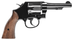 Smith & Wesson 14074 Model 10  K-Frame 38 S&W Spl+P 6rd 4″ Blued Carbon Steel Barrel  Cylinder & Frame w/Rear Sight Integral Slot  Tyler Gun Works Walnut Grip  No Safety