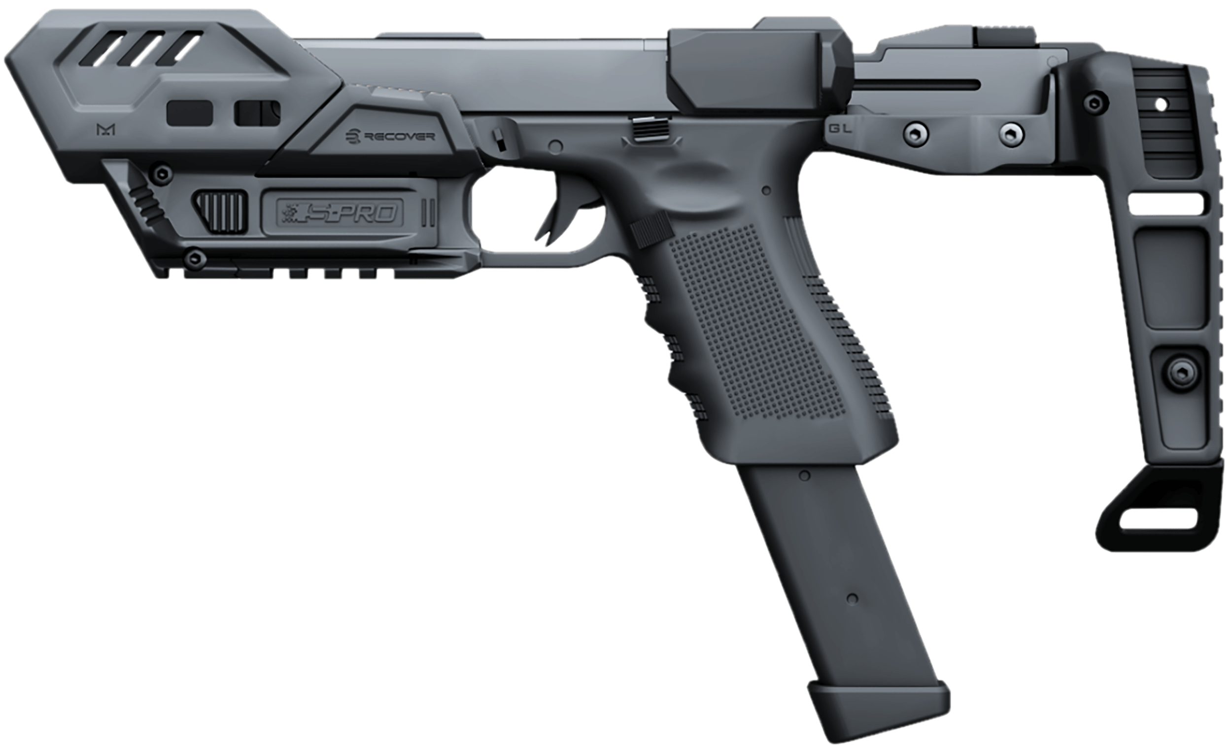 Recover Tactical SPROMGB01 S-Pro MG Conversion Kit For Glock Black Recover Tactical SPROMGB01 S-Pro MG Conversion Kit For Glock Black