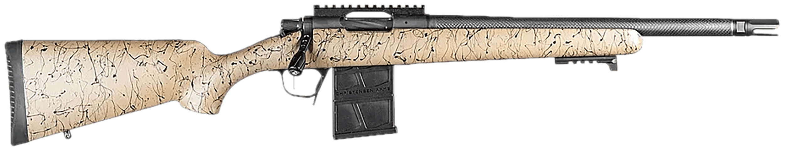 Christensen Arms 8010656800 Ridgeline Scout 450 Bushmaster 4+1 16″ Carbon Fiber Wrapped Button Rifled/Threaded Barrel Black Cerakote Picatinny Rail Steel Receiver Picatinny Rail Forend Fixed Sporter Tan w/Black Webbing Carbon Fiber Stock Christensen Arms 8010656800 Ridgeline Scout 450 Bushmaster 4+1 16″ Carbon Fiber Wrapped Button Rifled/Threaded Barrel Black Cerakote Picatinny Rail Steel Receiver Picatinny Rail Forend Fixed Sporter Tan w/Black Webbing Carbon Fiber Stock