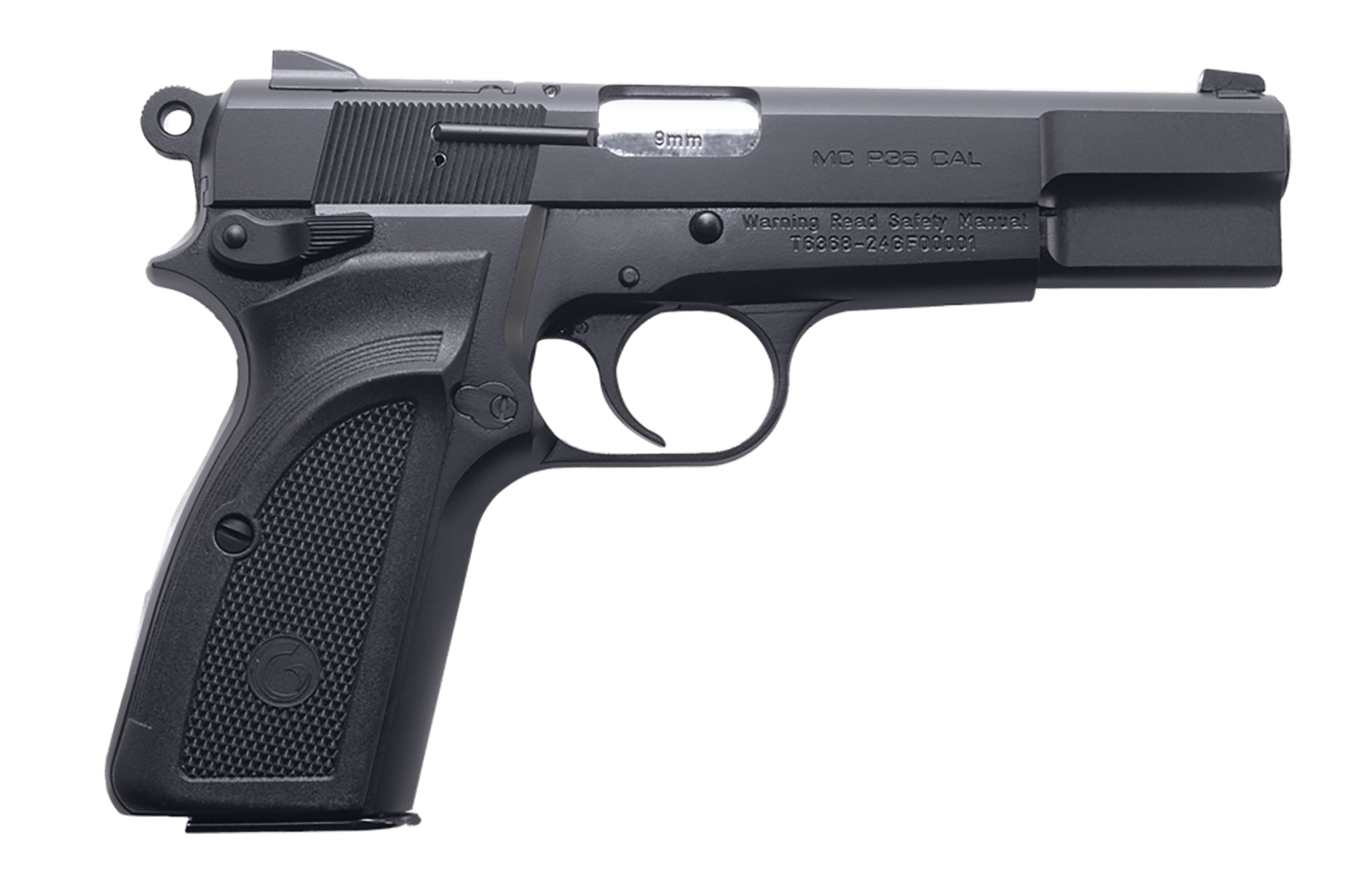 Girsan 390451 MCP 35 *CA Compliant 9mm Luger 10+1 4.87" Stainless Steel Barrel Matte Black Serrated Steel Slide Black Steel Frame Textured Grip