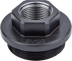 Kgm Suppressors A-SMG9-DTA-S-2 SMG9 Direct Thread Adapter Black Nitride Steel 1/2″x36 Threads