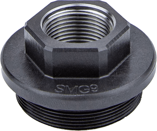 Kgm Suppressors A-SMG9-DTA-S-4 SMG9 Direct Thread Adapter Black Nitride Steel M13.5×1 LH Threads Kgm Suppressors A-SMG9-DTA-S-4 SMG9 Direct Thread Adapter Black Nitride Steel M13.5×1 LH Threads