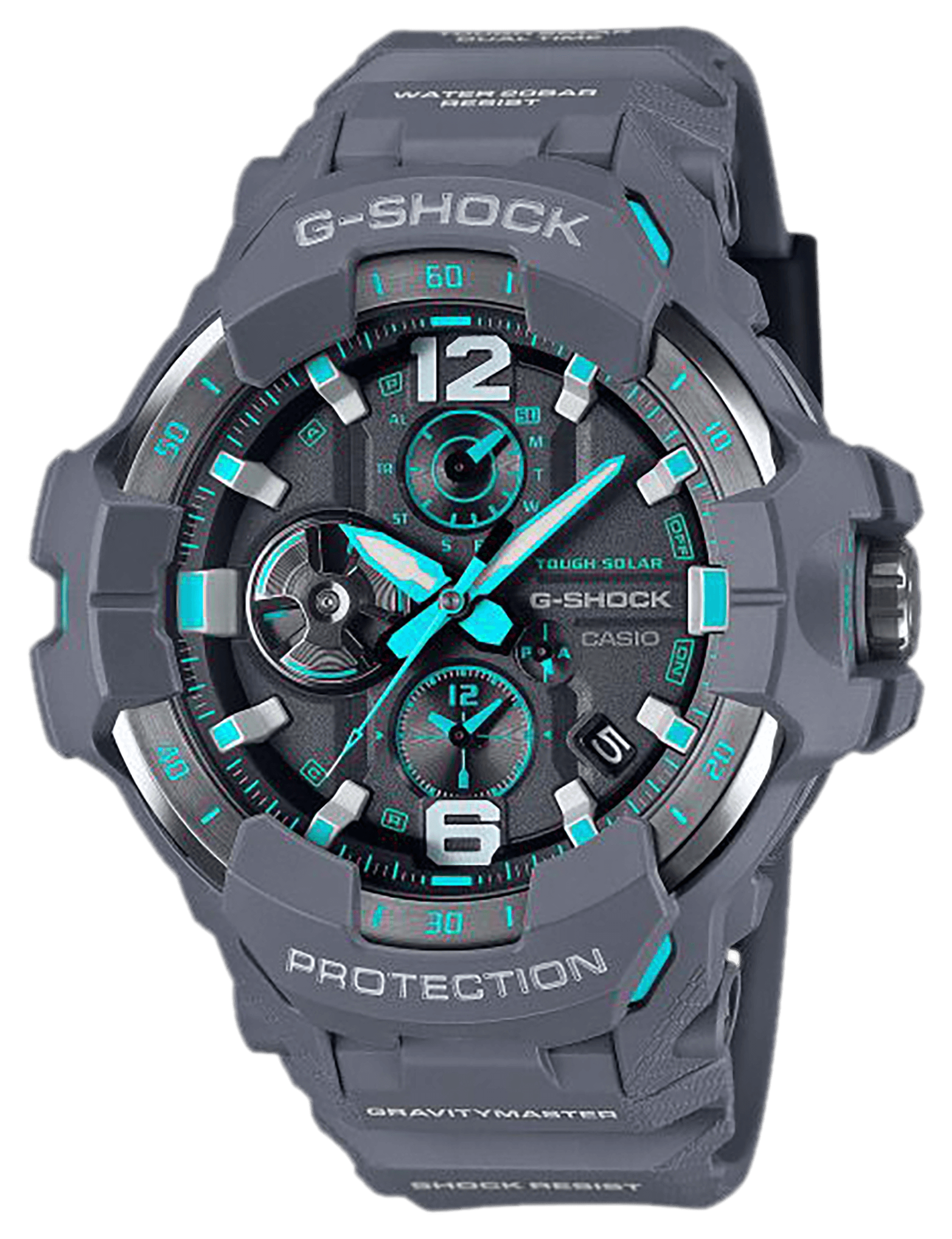 G-Shock GRB3008A2CR GravityMaster Gray/Blue Band Compatible w/ Casio Watches App G-Shock GRB3008A2CR GravityMaster Gray/Blue Band Compatible w/ Casio Watches App