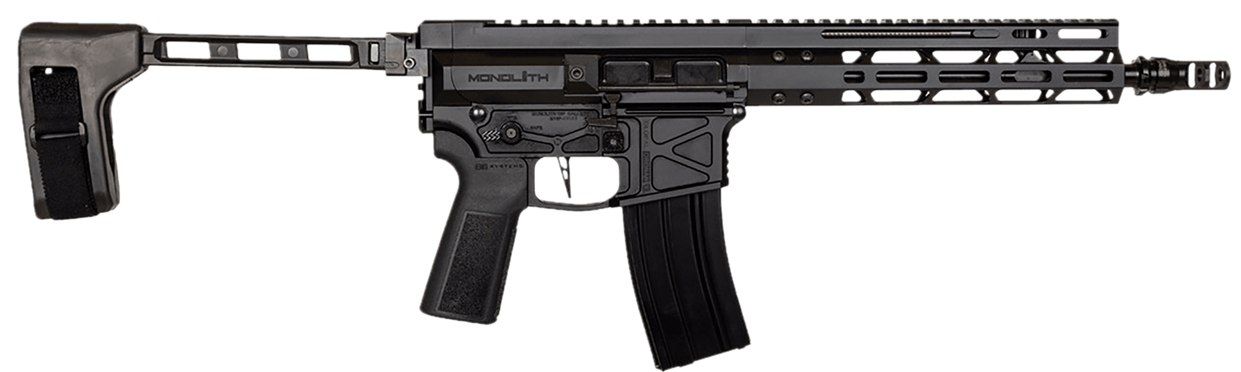 Global Ordnance LLC 197892004862 Monolithic 5.56 NATO 12.50″ Black Barrel M-LOK Handguard Picatinny Rail Receiver Black Polymer Grip Global Ordnance LLC 197892004862 Monolithic 5.56 NATO 12.50″ Black Barrel M-LOK Handguard Picatinny Rail Receiver Black Polymer Grip