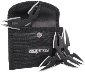 Cold Steel CSTH15STR3PK Throwing Stars Three 1.50″ Black Oxide 420 Stainless Steel Blades Includes Sheath Cold Steel CSTH15STR3PK Throwing Stars Three 1.50″ Black Oxide 420 Stainless Steel Blades Includes Sheath