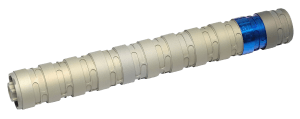 Q LLC SILER22 Erector  22 LR .99″ Tan Aluminum/Stainless Steel 1/2″-28 tpi