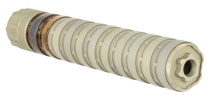 Q LLC SILE9 Erect9r  9mm Luger 1.37″ Aluminum w/Stainless Steel Baffles 1/2″-28 tpi