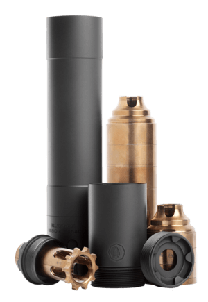 Rugged Suppressor OBS0145 Obsidian45  45 ACP 1.37″ Black Cerakote 17-4 Stainless Steel .578″-28 tpi