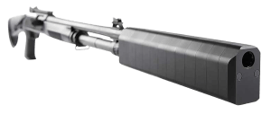 SilencerCo SU823 Salvo 12  2.21″ x 2.96″ Black Aluminum/Stainless Steel