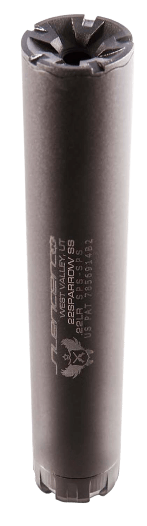 SilencerCo SU75 Sparrow 22  22 Cal Rimfire  Rated Up To 5.7x28mm  5.08″ L Black Stainless Steel  Compatible with Delta Adapters  Includes 1/2-28″ tpi Spacer