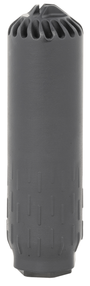 Huxwrx 2449 Flow 556K 5.56x45mm NATO 1.60″ Diameter  Stainless Steel with Black Cerakote Finish  1/2″-28 tpi