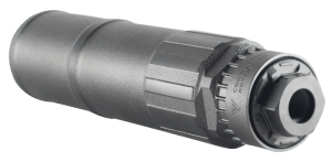 CGS Suppressors CGSHELIOSQDTI Helios QD 36 Cal 1.75″ Diameter  Titanium with Black PVD Finish  5/8″-24 tpi & 1/2″-28 tpi Thread Pattern
