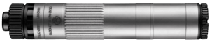 Dead Air MOJAVE9SIL Mojave 9 Modular 9mm 1.41″ Silver Aluminum/Stainless Steel/Titanium 1/2″x28