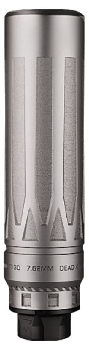 Dead Air NOMADTIXCXENOSIL Nomad TI XC Xeno Silver 7.62mm Silencer w/ Xeno Adapter & DA124 Omni Brake