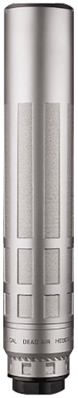 Dead Air NOMAX33XEMAXSIL Nomax 33  Silver .33 Cal Silencer w/ Xemax Adapter & 5/8-24 DA150 Muzzle Brake