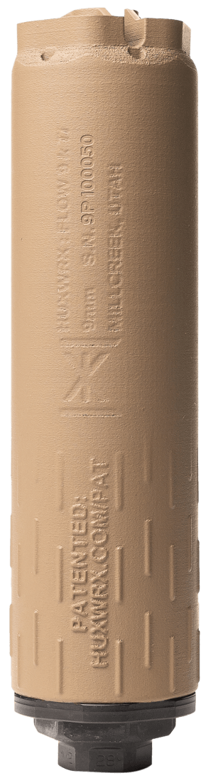 Huxwrx 3475 Flow 9K Ti 9mm 1.47" FDE Grade 5 Titanium