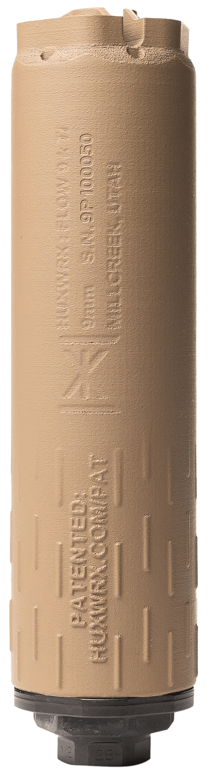 Huxwrx 3475 Flow 9K Ti 9mm 1.47" FDE Grade 5 Titanium
