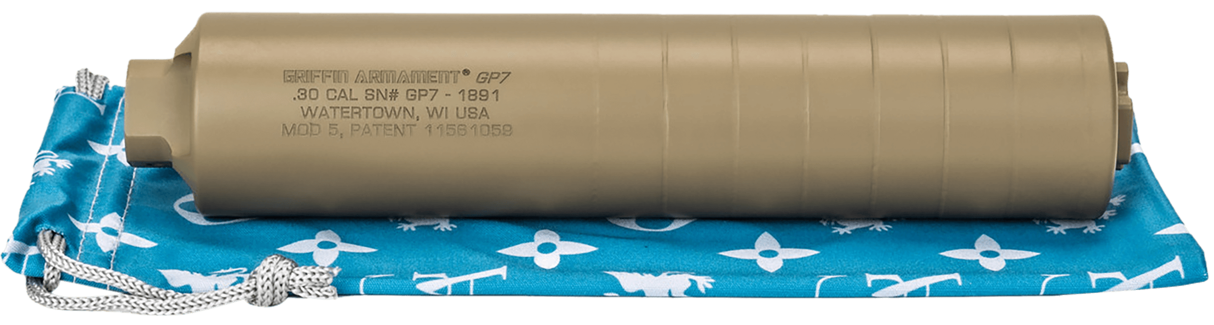 Griffin Armament GAGP7FDE-W GP7 Direct Thread Suppressor 7.62mm 1.50″ FDE 17-4 PH Stainless Steel 5/8″x24 Griffin Armament GAGP7FDE-W GP7 Direct Thread Suppressor 7.62mm 1.50″ FDE 17-4 PH Stainless Steel 5/8″x24