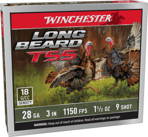 Winchester Ammo LBTSS2839 Long Beard TSS  28Gauge 3″ 1 5/8oz Tungsten 9Shot 5 Per Box/10 Case