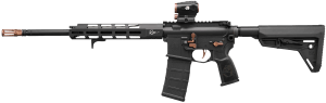 Sig Sauer RM40016BROSER5X2 M400 Rose Kit w/Red Dot 5.56 NATO 30+1 16″ Threaded Barrel  Black Anodized w/Rose Gold Controls  Picatinny Rail Alloy Steel Receiver  M-LOK Handguard  6 Position Magpul SL Black Stock  Reduced Angle Grip Sig  ROMEO5 GENII