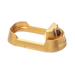 Tyrant CNC TDG19G34MWGLDBLKSRW  Magwell Fits Glock 19 Gen 3-4 Gold Aluminum