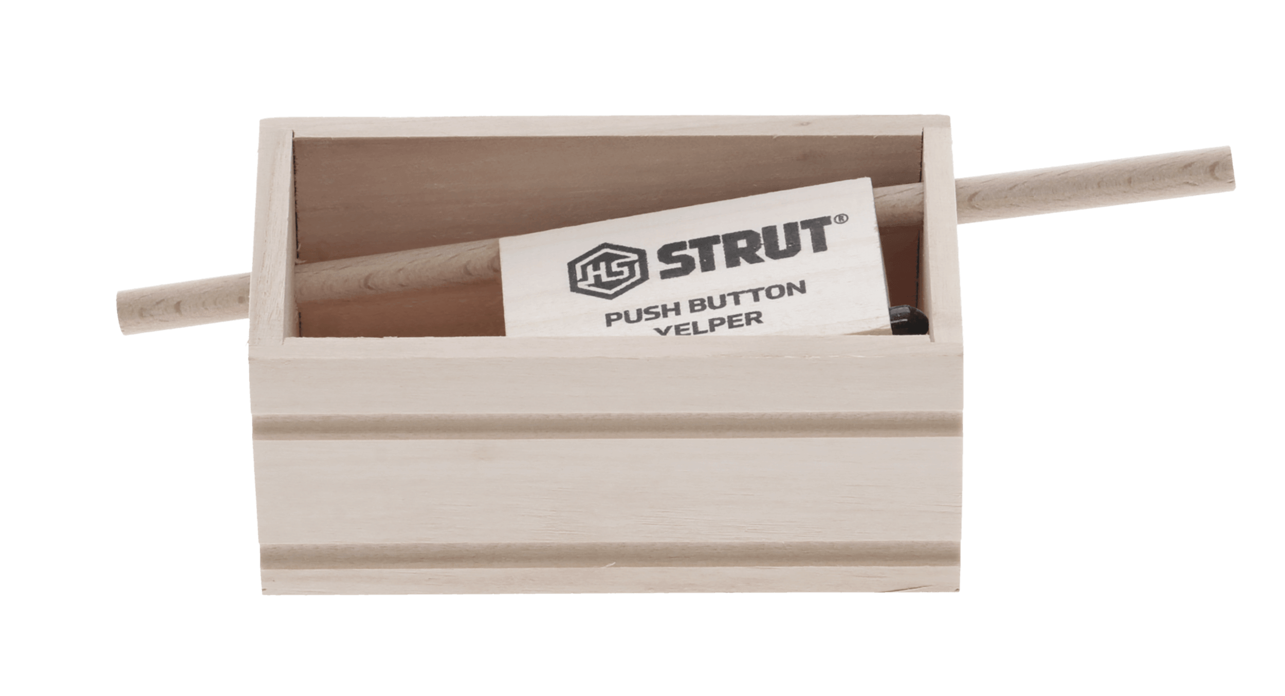Hunters Specialties HSSTR07056 Push Button Yelper Walnut Wood