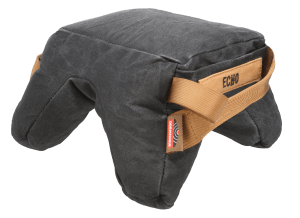Birchwood Casey BC-BAG-SSEH Steady-Shot Echo Bag Heavyweight Prefilled Black Wax Canvas Front and Rear Bag