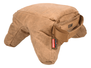 Birchwood Casey BC-BAG-SSEU Steady-Shot Echo Bag Heavyweight Prefilled Tan Wax Canvas Front and Rear Bag