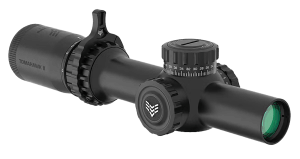 Swampfox Optics THK16241GB Tomahawk II Black 1-6x24mm 30mm Tube BDC Green Reticle Swampfox Optics THK16241GB Tomahawk II Black 1-6x24mm 30mm Tube BDC Green Reticle