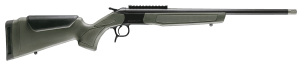 CVA CR4918 Scout Spur Compact 410 Gauge 1rd 20″ Blued Single Shot Barrel  Blued Receiver w/Picatinny Rail  OD Green & Black Synthetic Stock