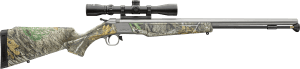 CVA PR2118SSCP Wolf w/Optic 50 Cal 24″ Stainless Steel Barrel & Drilled & Tapped Stainless Steel Receiver  Fixed Realtree Edge Synthetic Stock  KonusShot 3-9x32mm