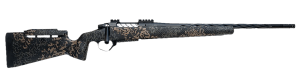 Seekins Precision 0011710455-F Havak PH3 375 H&H 24″ Black Fluted Threaded Barrel  Black Picatinny Rail Steel Receiver  Adj Cheek Riser Woodland Shadow Synthetic Stock