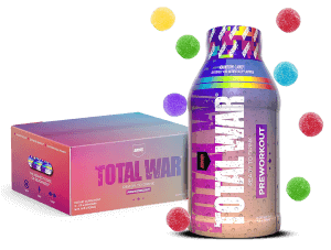 Redcon1 RC1TWRTDRC-12 Total War Ready to Drink Rainbow Candy 12 Pack