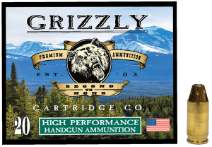 Grizzly Ammo GC380A2 380ACP 90gr Jacketed Hollow Point 20 Per Box/10 Case Grizzly Ammo GC380A2 380ACP 90gr Jacketed Hollow Point 20 Per Box/10 Case