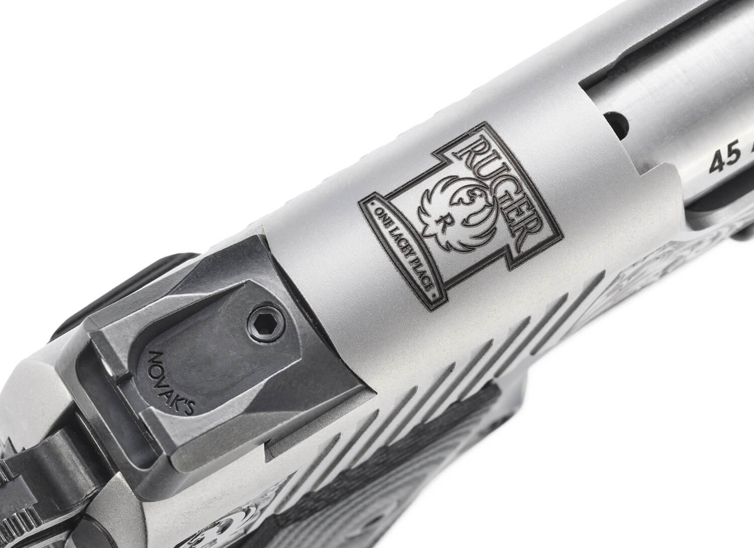 Ruger 16705 SR1911 Southport CT LIMITED EDITION Commander Frame 45 ACP 7+1 4.25″ Stainless Steel Barrel Low-Glare Serrated w/Engraving Stainless Steel Slide Black Anodized Aluminum Frame w/Beavertail Black/Gray Deluxe Checkered G10 Grip Ruger 16705 SR1911 Southport CT LIMITED EDITION Commander Frame 45 ACP 7+1 4.25″ Stainless Steel Barrel Low-Glare Serrated w/Engraving Stainless Steel Slide Black Anodized Aluminum Frame w/Beavertail Black/Gray Deluxe Checkered G10 Grip