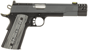 Kimber Mfg Inc 3000470 X Hunter Full Size Frame 10mm Auto 8+1 5″ Stainless Compensated Barrel KimPro II Gray Stainless Steel Optic Ready/Serrated Slide Kimpro II Black Stainless Steel Frame w/Beavertail Black/Gray G10 Grip Kimber Mfg Inc 3000470 X Hunter Full Size Frame 10mm Auto 8+1 5″ Stainless Compensated Barrel KimPro II Gray Stainless Steel Optic Ready/Serrated Slide Kimpro II Black Stainless Steel Frame w/Beavertail Black/Gray G10 Grip