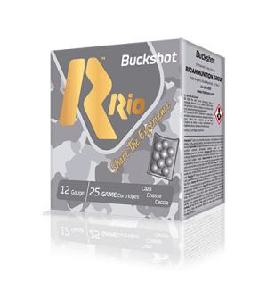 Rio Ammunition RB121225 Royal Buck  (4X3) 12Gauge 2.75″ 1Buck Shot 25 Per Box/10 Case