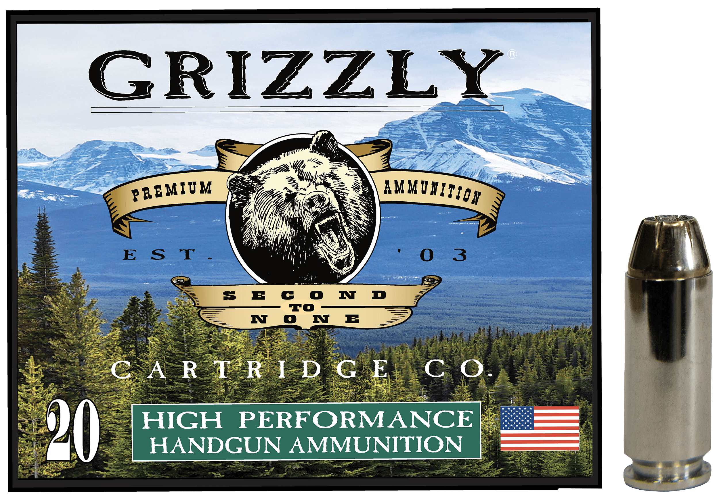 Grizzly Ammo GC10M4 10mmAuto 180gr Jacketed Hollow Point 20 Per Box/10 Case Grizzly Ammo GC10M4 10mmAuto 180gr Jacketed Hollow Point 20 Per Box/10 Case