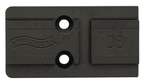 Walther Arms 5136211 Optic Plate Aimpoint Acro Footprint Black Nitride Steel Fits Walther PDP 2.0